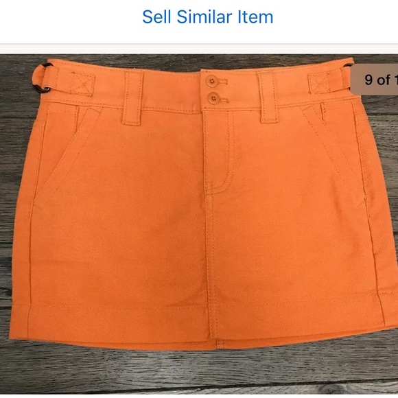 Gap Women’s Mini Skirt Orange Size 0 - Picture 6 of 8